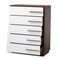 Baxton Studio Mette Mid-Century White and Walnut Finished 5-Drawer Wood Chest 157-9524 - alternate 7